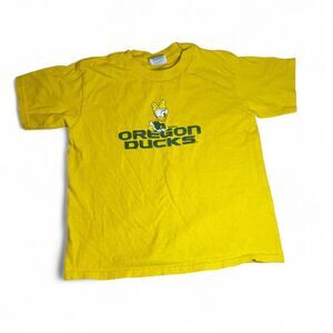 Oregon Ducks Girls Yellow Tee Short Sleeve 4T Toddler Casual Lounge Sportswear